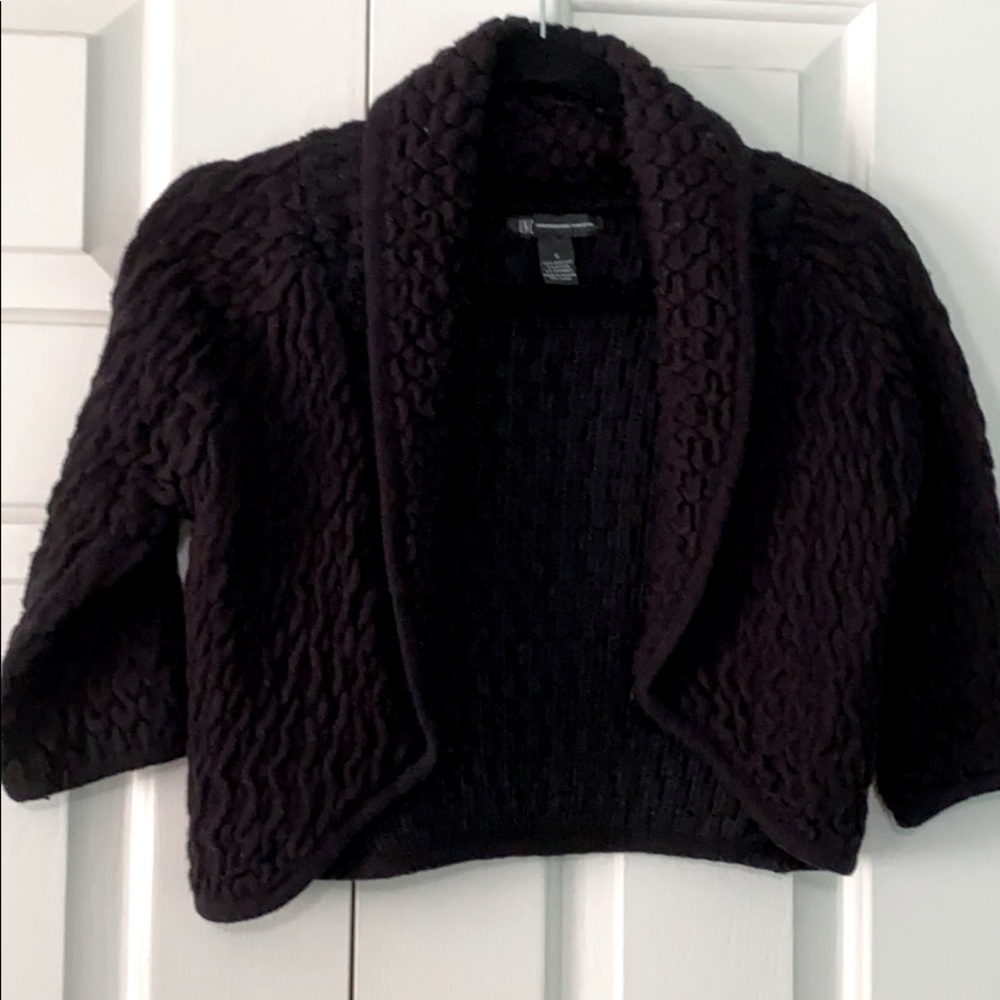INC Black Shrug Jacket